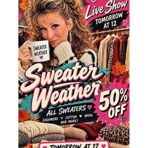 Sweater weather  50% off 9/26 125